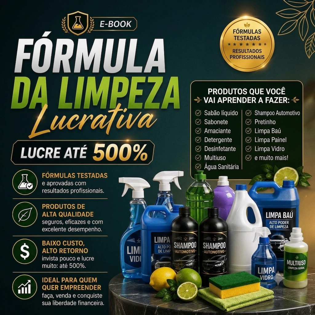 E-book Fórmula da Limpeza Lucrativa